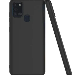 Samsung Galaxy A21s - Slim Silikon Backcover Schwarz