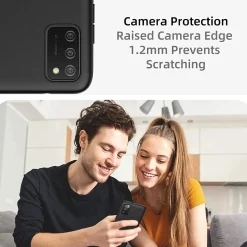 Samsung Galaxy A03s - Slim Silikon Backcover Schwarz