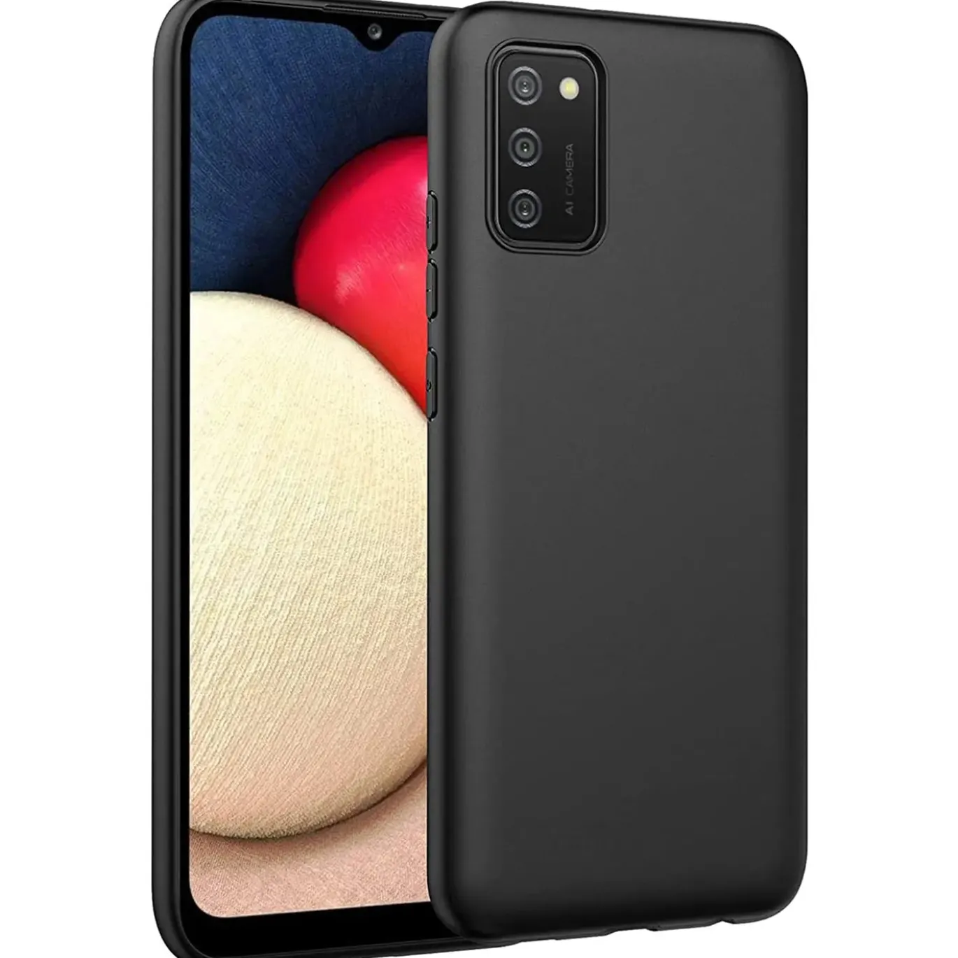 Samsung Galaxy A03s - Slim Silikon Backcover Schwarz