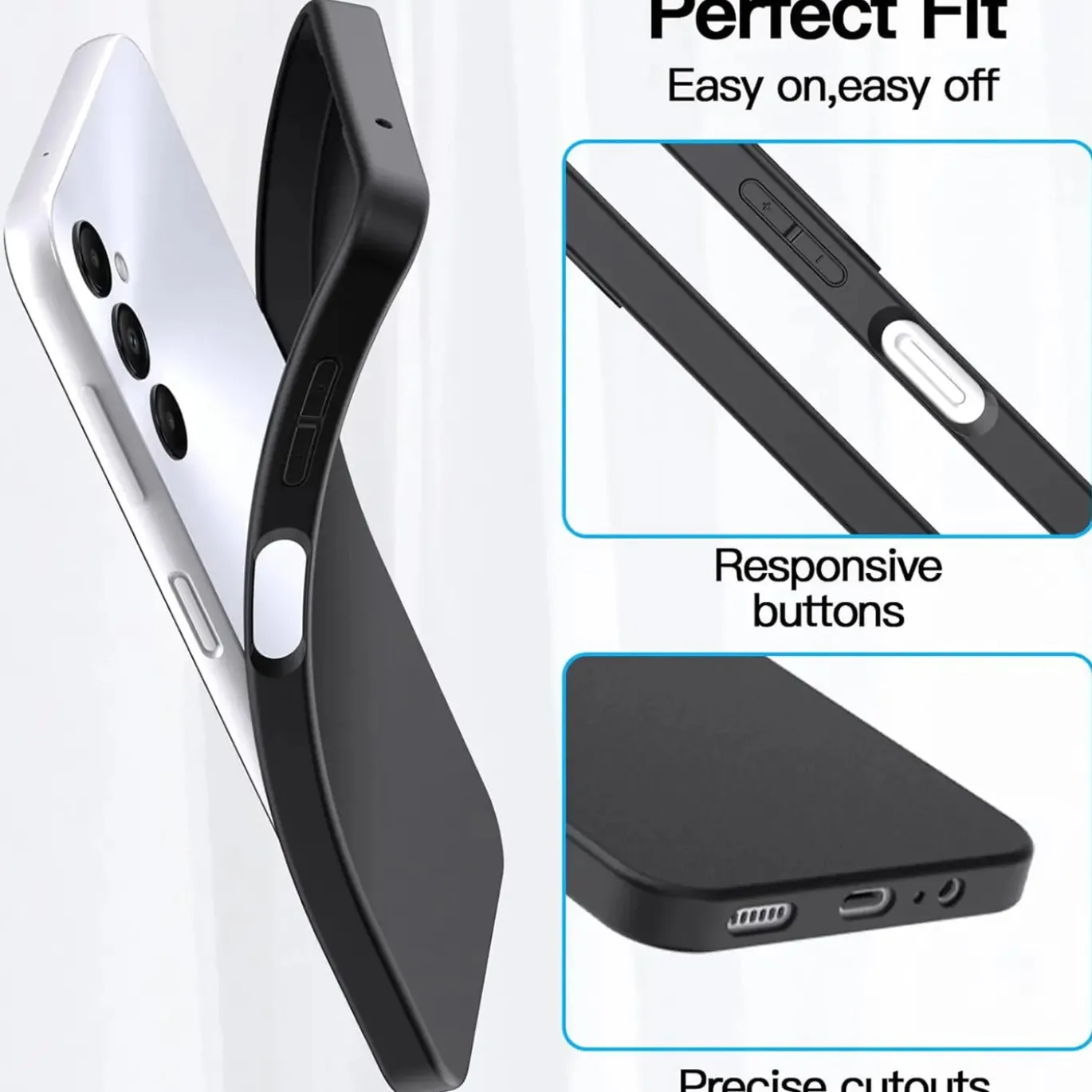 Samsung Galaxy A05s - Slim Silikon Backcover Schwarz