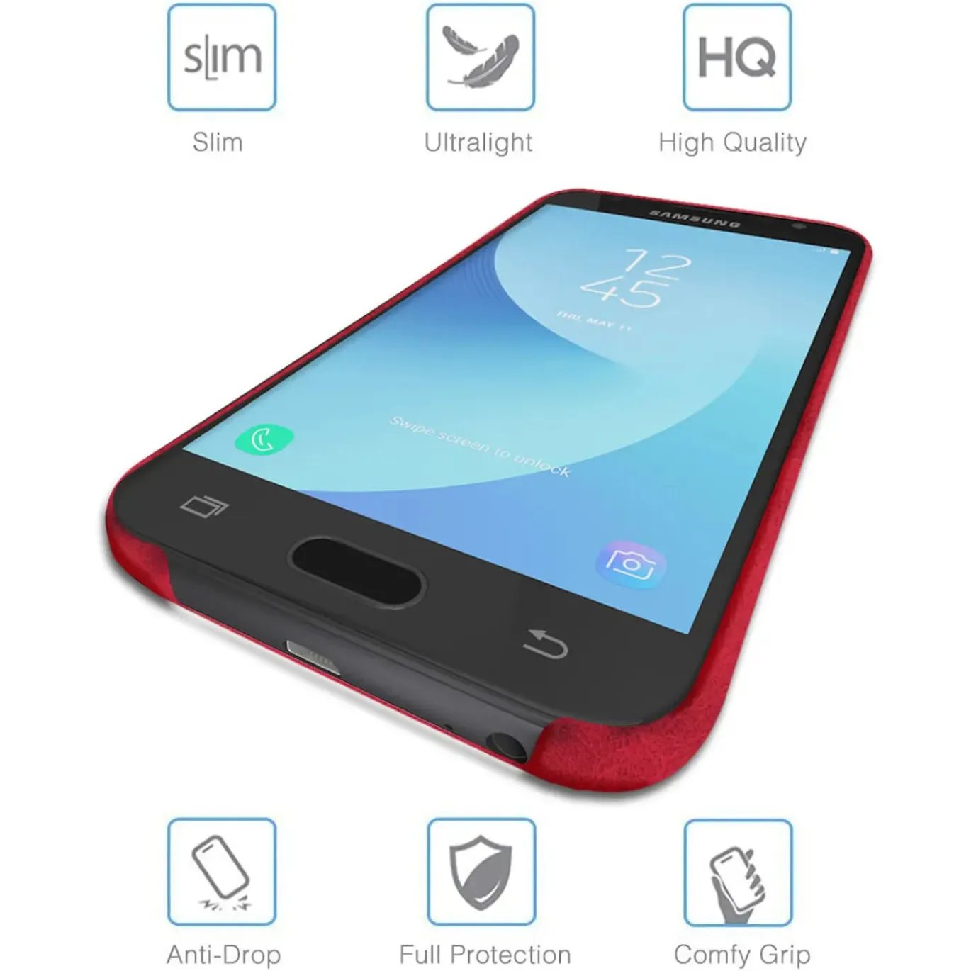 Samsung Galaxy J7 2017 - PU Hartschale Handyhülle