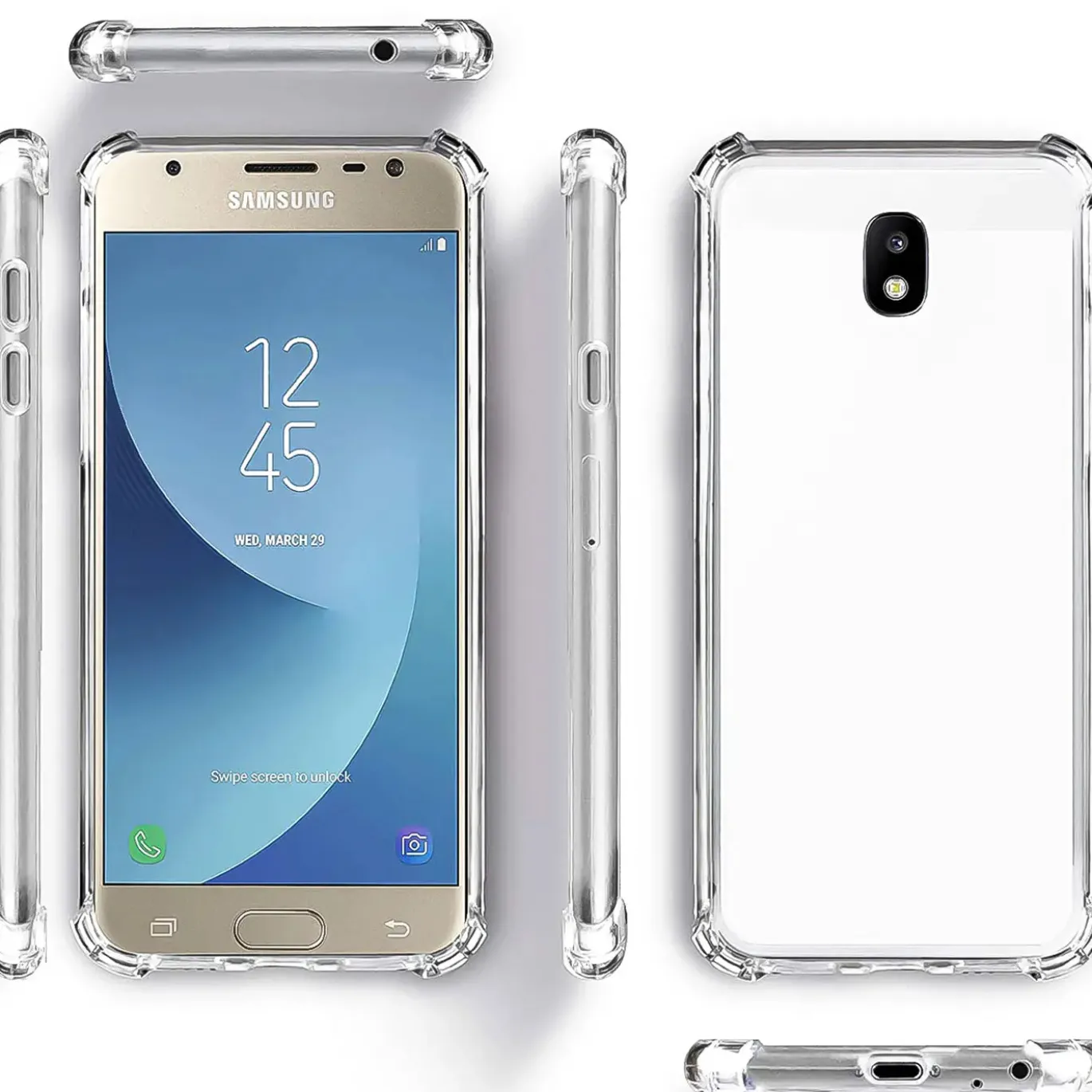 Samsung Galaxy J7 2017 - Stoßfestes Clear Case