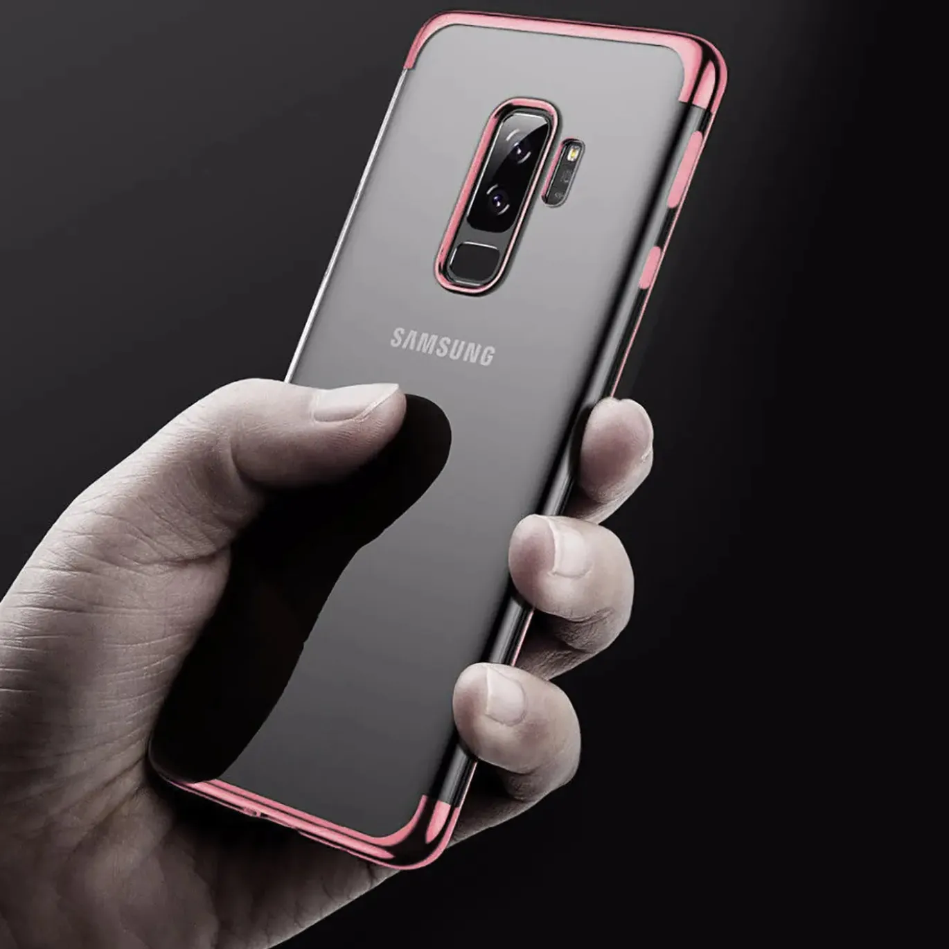 Samsung Galaxy J7 2017 - Transparente Hülle mit Akzenten