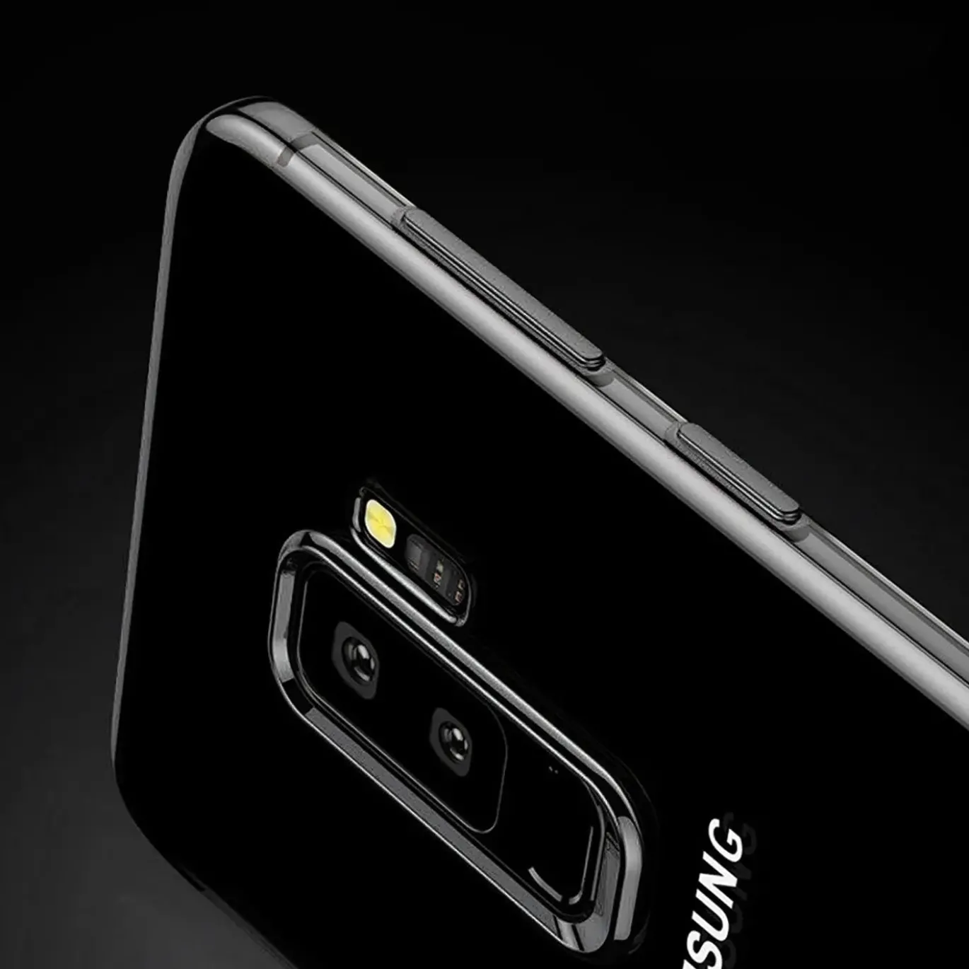 Samsung Galaxy J7 2017 - Transparente Hülle mit Akzenten