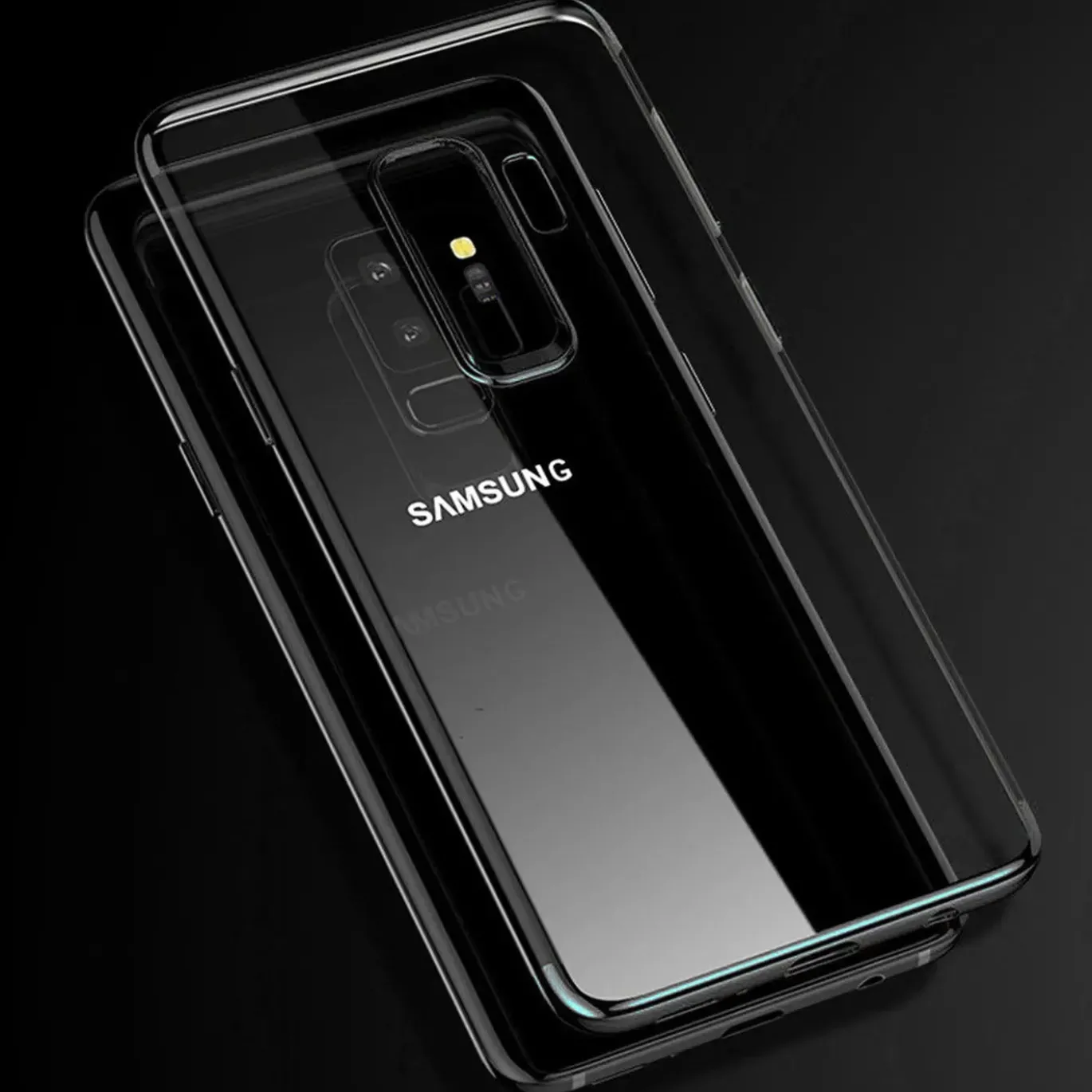 Samsung Galaxy J7 2017 - Transparente Hülle mit Akzenten