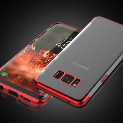 Samsung Galaxy J3 2017 - Transparente Hülle mit Akzenten