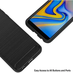 Samsung Galaxy J6 Plus - Carbon Case Hülle, stoßfest