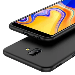 Samsung Galaxy J6 Plus - Slim Silikon Backcover Schwarz