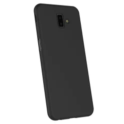 Samsung Galaxy J6 Plus - Slim Silikon Backcover Schwarz