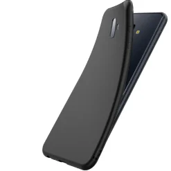 Samsung Galaxy J6 Plus - Slim Silikon Backcover Schwarz