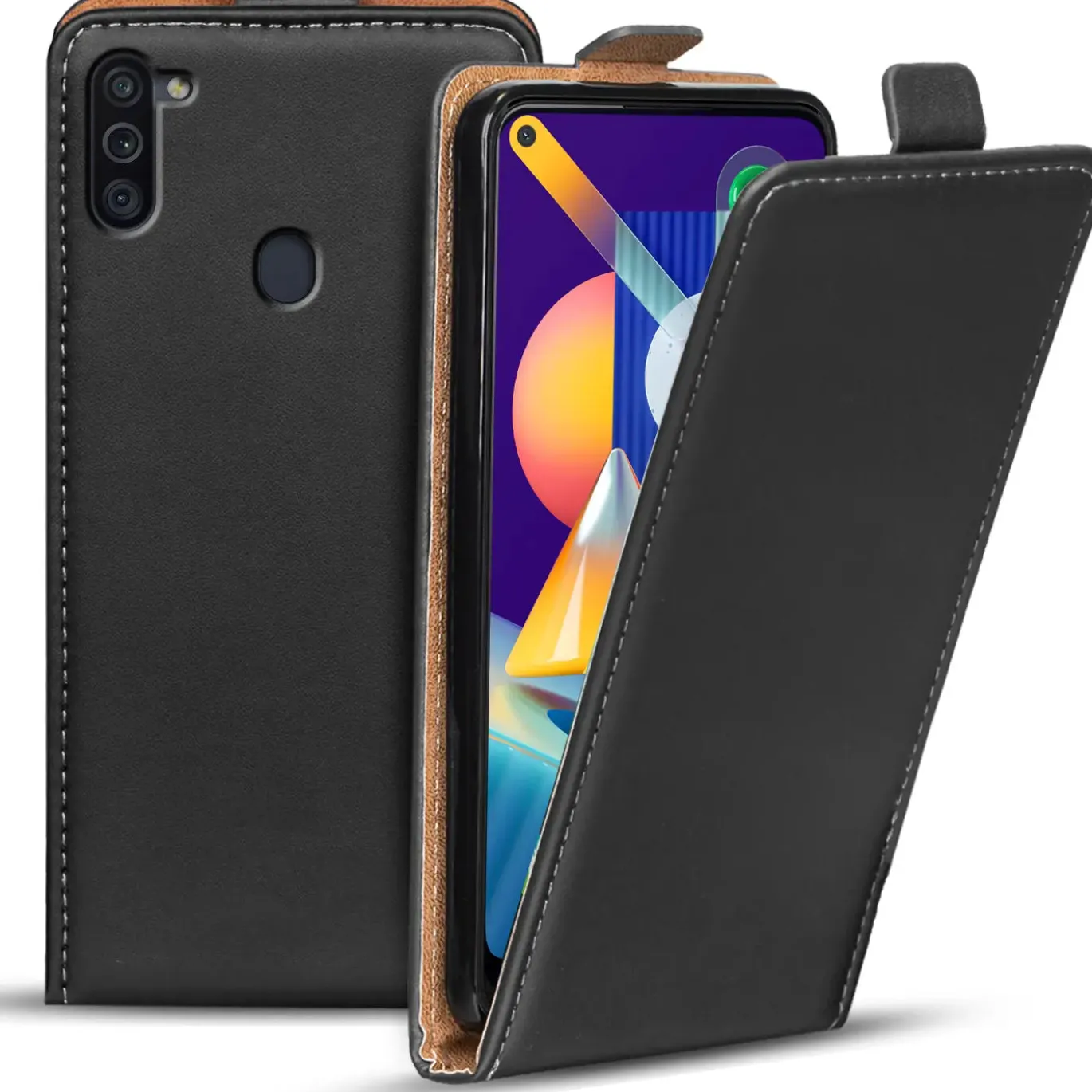 Samsung Galaxy M11 - Flip Hülle, horizontal klappbar