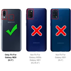 Samsung Galaxy M20 - Schlichte Handyhülle Schutz - Schlankes Design