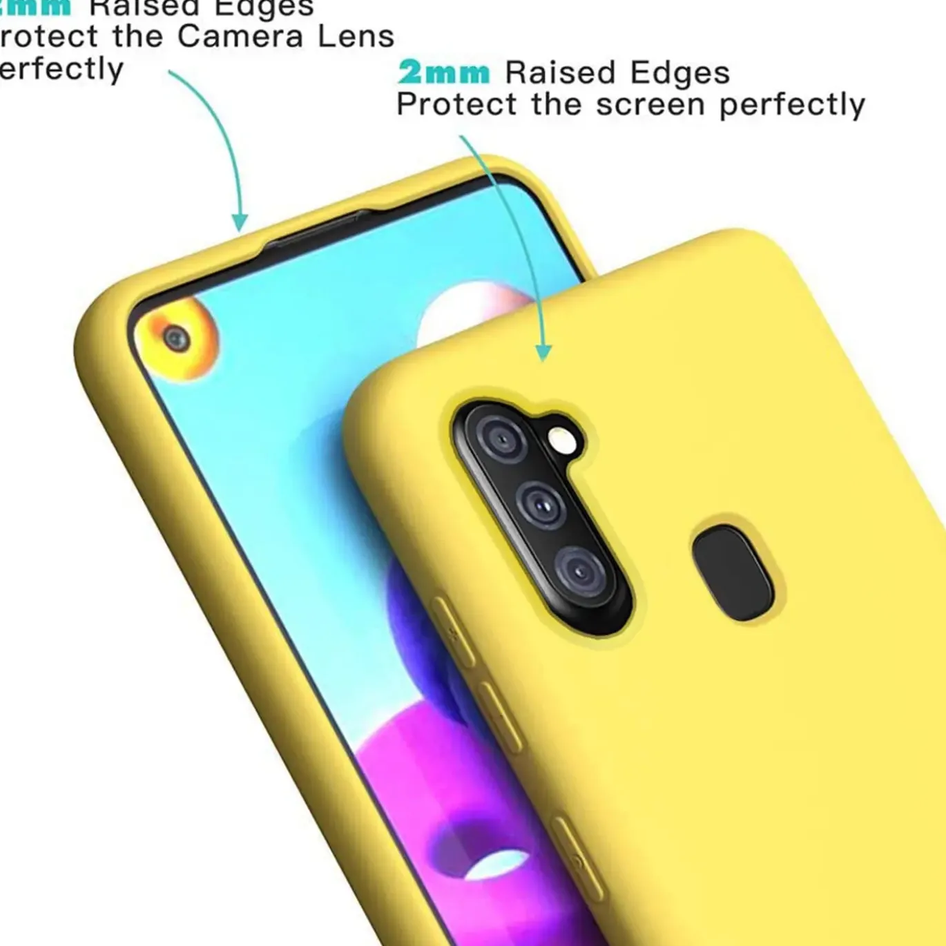 Samsung Galaxy M11 - Silikon Case mit Mikrofaser-Innenseite