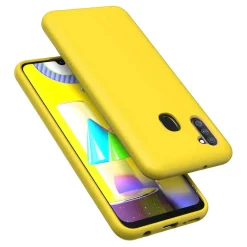Samsung Galaxy M11 - Silikon Case mit Mikrofaser-Innenseite