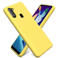 Samsung Galaxy M11 - Silikon Case mit Mikrofaser-Innenseite