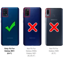 Samsung Galaxy M31 - Stoßfestes Clear Case