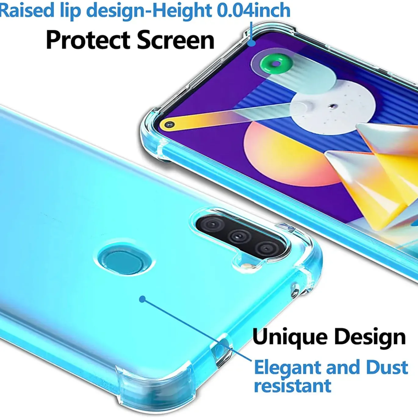 Samsung Galaxy M11 - Stoßfestes Clear Case