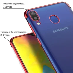 Samsung Galaxy M20 - Transparente Hülle mit Akzenten