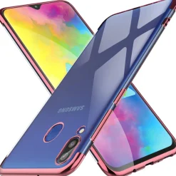 Samsung Galaxy M20 - Transparente Hülle mit Akzenten
