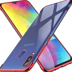 Samsung Galaxy M20 - Transparente Hülle mit Akzenten