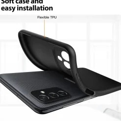 Samsung Galaxy M52 5G - Slim Silikon Backcover Schwarz