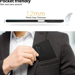 Samsung Galaxy M52 5G - Slim Silikon Backcover Schwarz