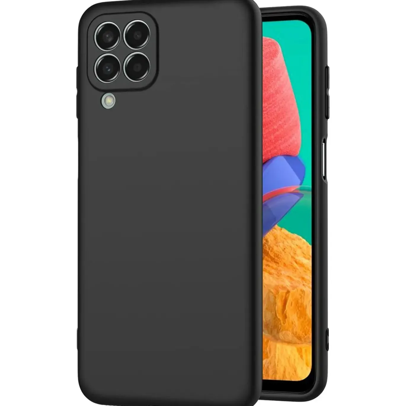 Samsung Galaxy M33 5G - Slim Silikon Backcover Schwarz