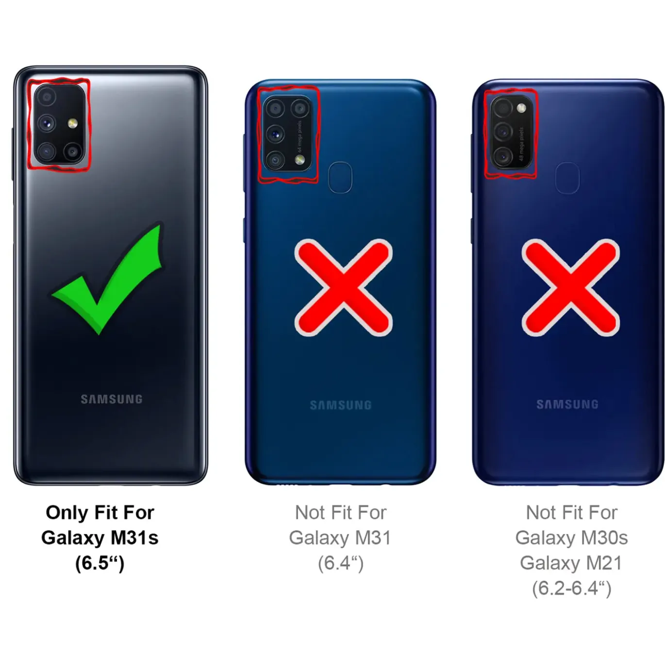 Samsung Galaxy M31s - Klapphülle mit Kartenfächern