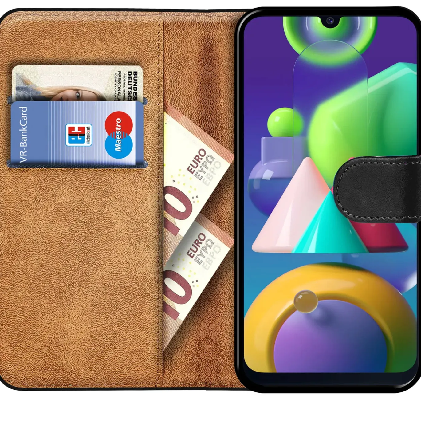 Samsung Galaxy M30s / M21 - Klapphülle mit Kartenfächern