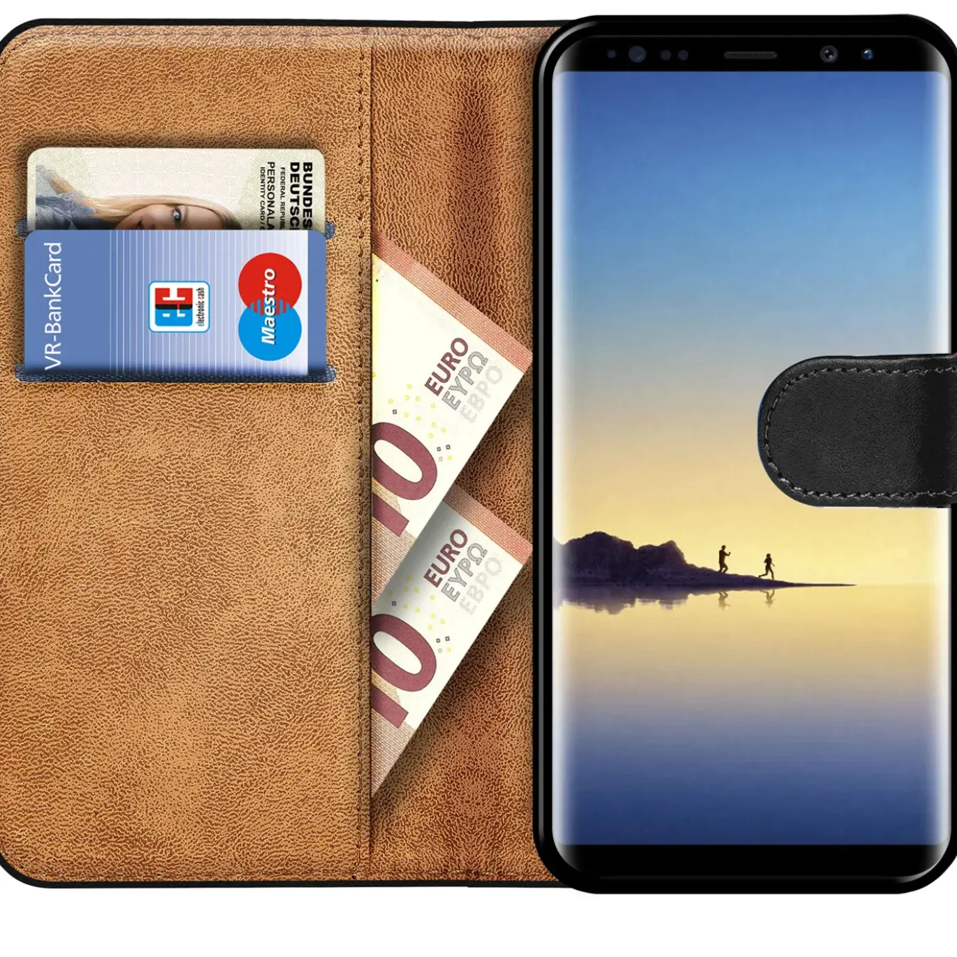 Samsung Galaxy Note 8 - Klapphülle mit Kartenfächern