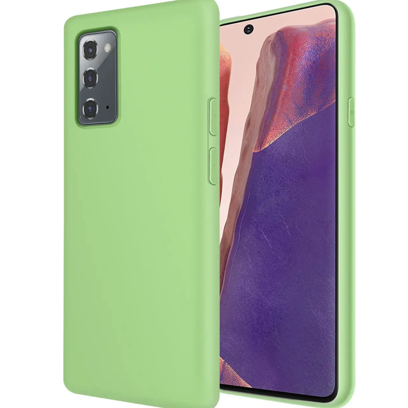 Samsung Galaxy Note 20 - Silikon Case mit Mikrofaser-Innenseite