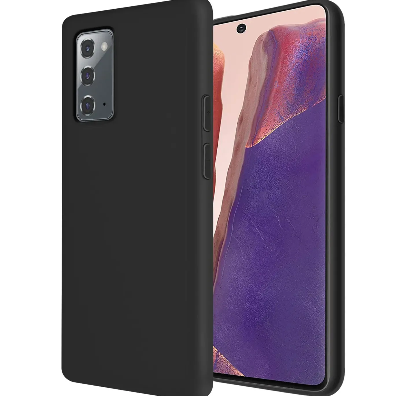 Samsung Galaxy Note 20 - Silikon Case mit Mikrofaser-Innenseite