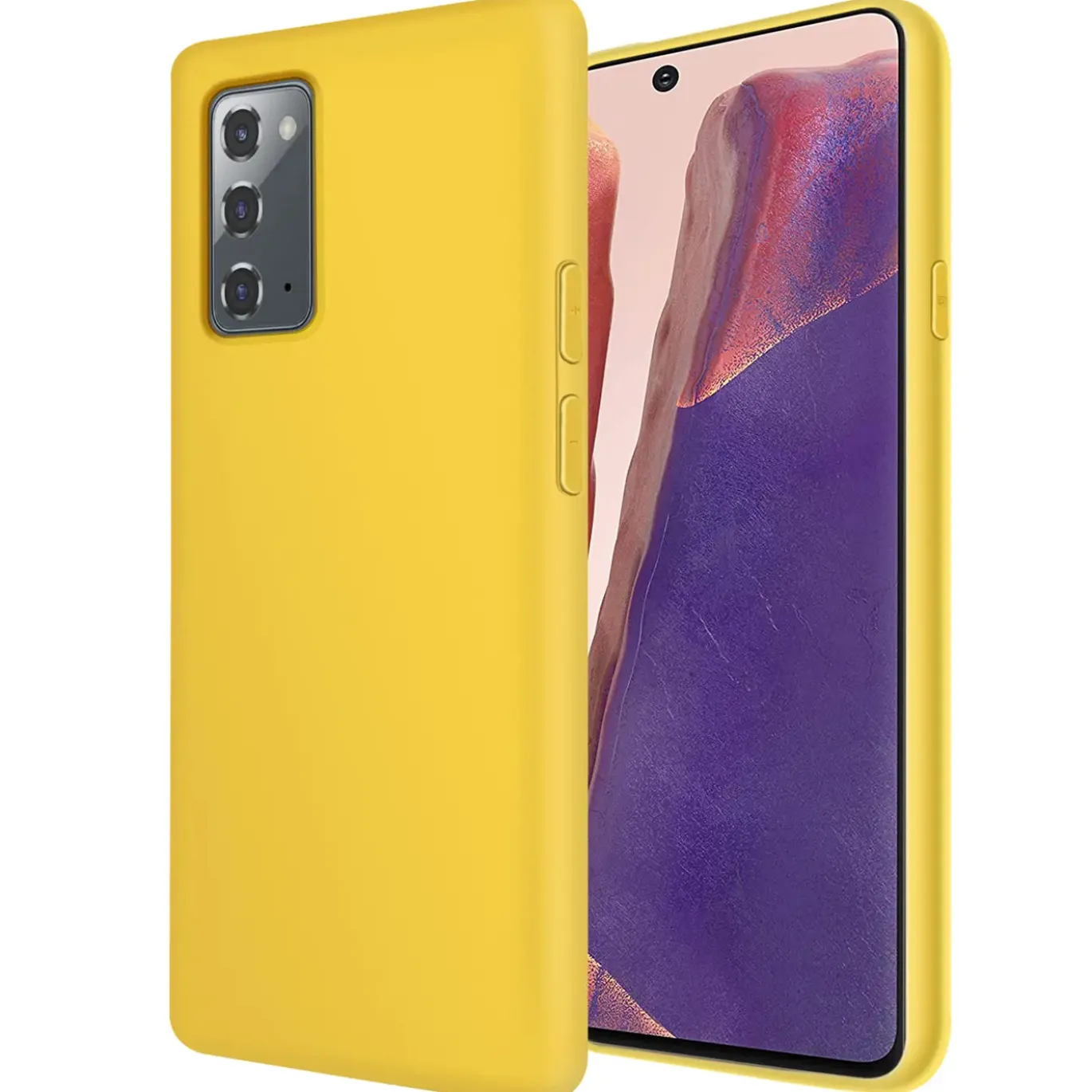 Samsung Galaxy Note 20 - Silikon Case mit Mikrofaser-Innenseite