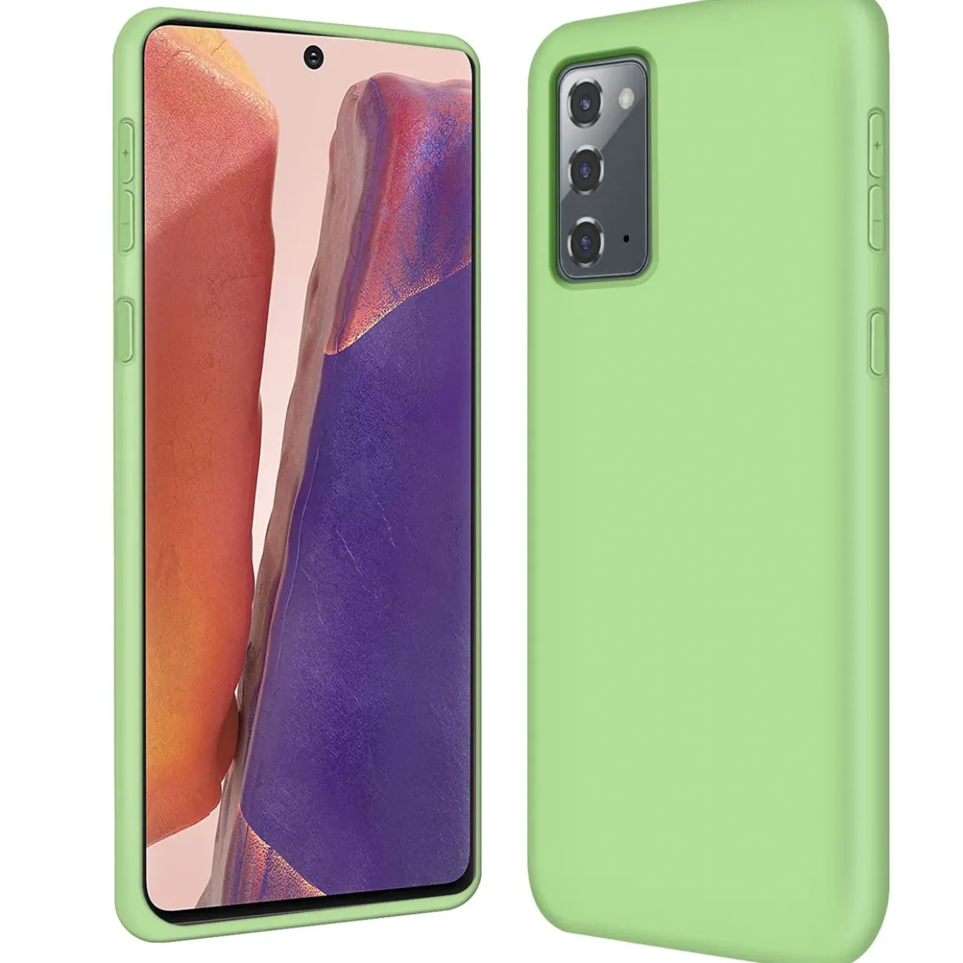Samsung Galaxy Note 20 - Silikon Case mit Mikrofaser-Innenseite