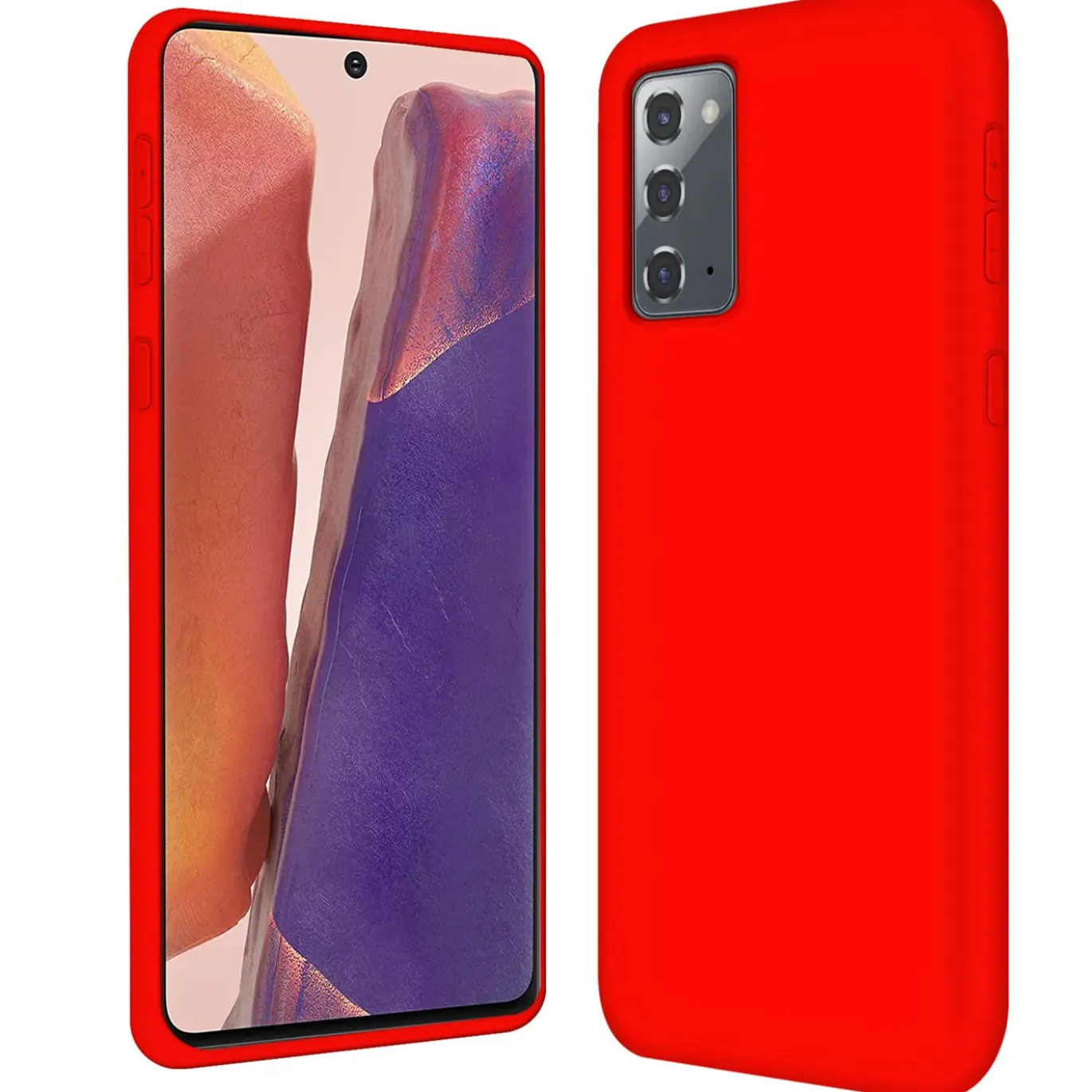 Samsung Galaxy Note 20 - Silikon Case mit Mikrofaser-Innenseite