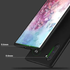 Samsung Galaxy Note 10 - Slim Silikon Backcover Schwarz