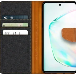 Samsung Galaxy Note 10 Plus - Jeanslook Klapphülle mit Kartenfach