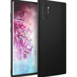 Samsung Galaxy Note 10 Plus - Slim Silikon Backcover Schwarz