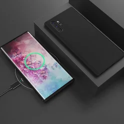 Samsung Galaxy Note 10 Plus - Slim Silikon Backcover Schwarz