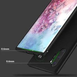 Samsung Galaxy Note 10 Plus - Slim Silikon Backcover Schwarz