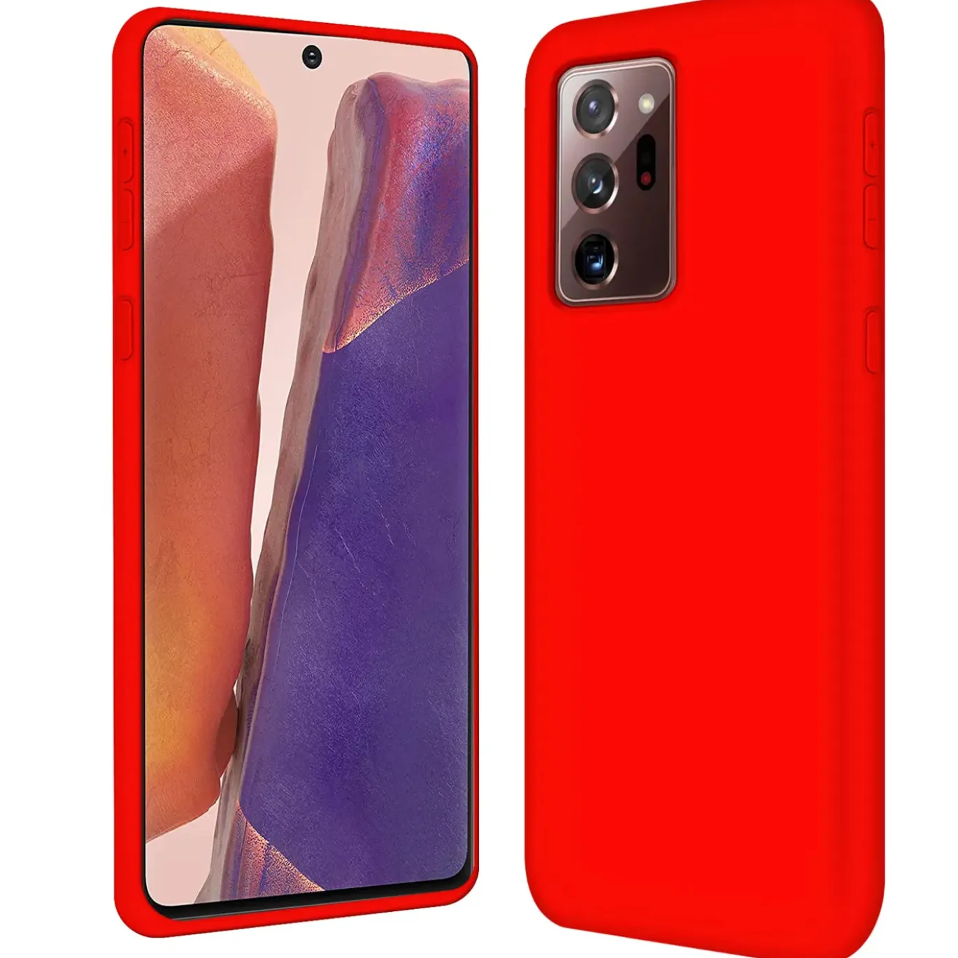 Samsung Galaxy Note 20 Ultra - Silikon Case mit Mikrofaser-Innenseite