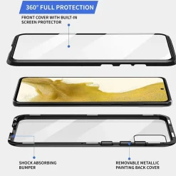 Samsung Galaxy S22 - 360° Glas Hülle mit Rundumschutz