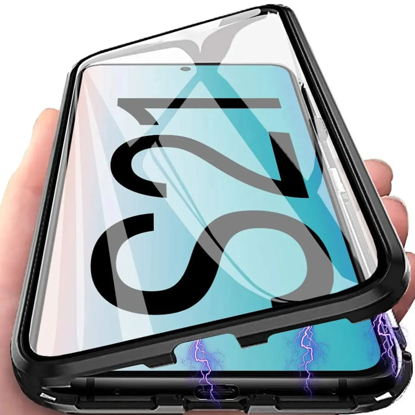 Samsung Galaxy S21 - 360° Glas Hülle mit Rundumschutz