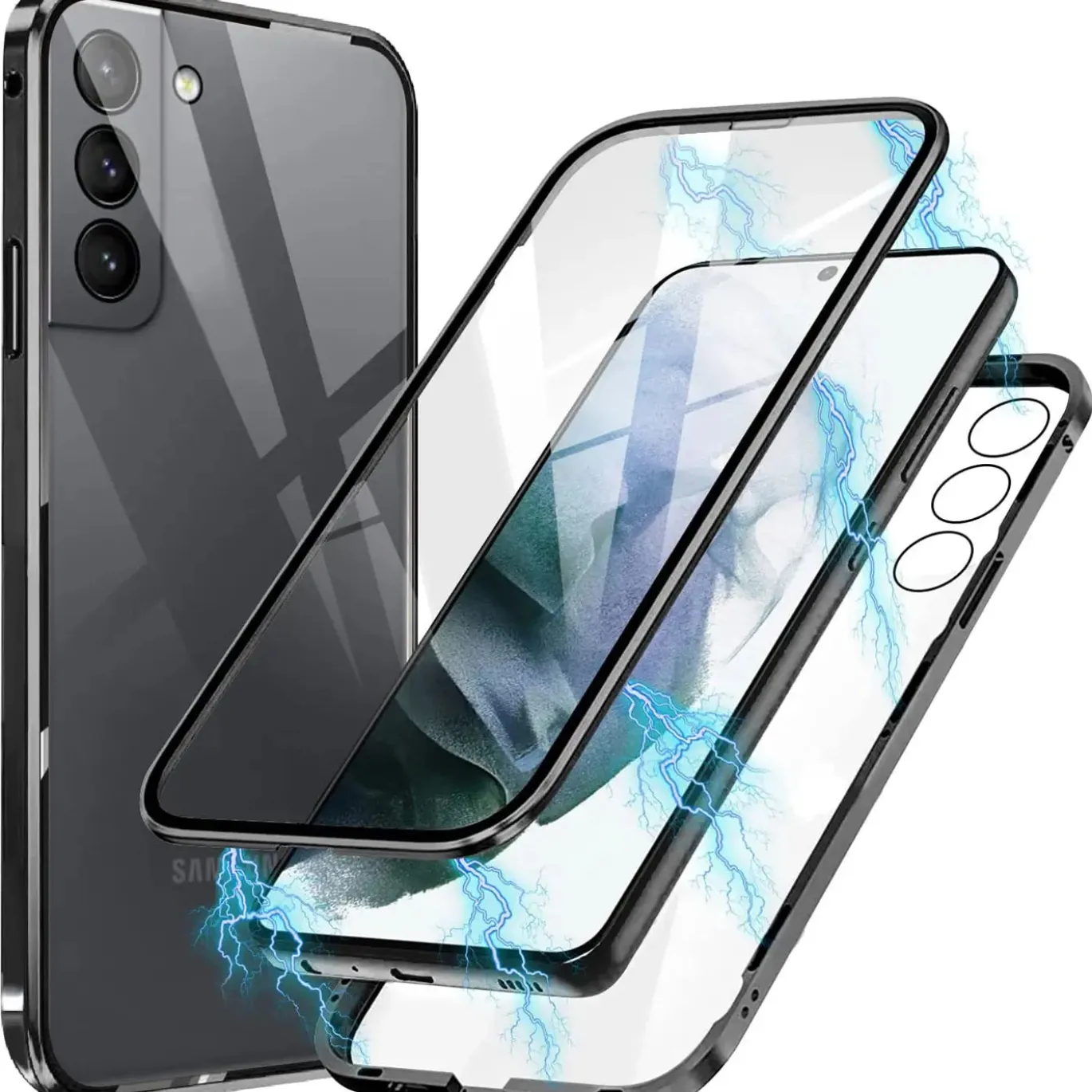 Samsung Galaxy S21 - 360° Glas Hülle mit Rundumschutz