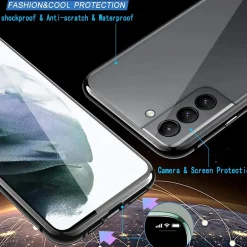 Samsung Galaxy S21 - 360° Glas Hülle mit Rundumschutz