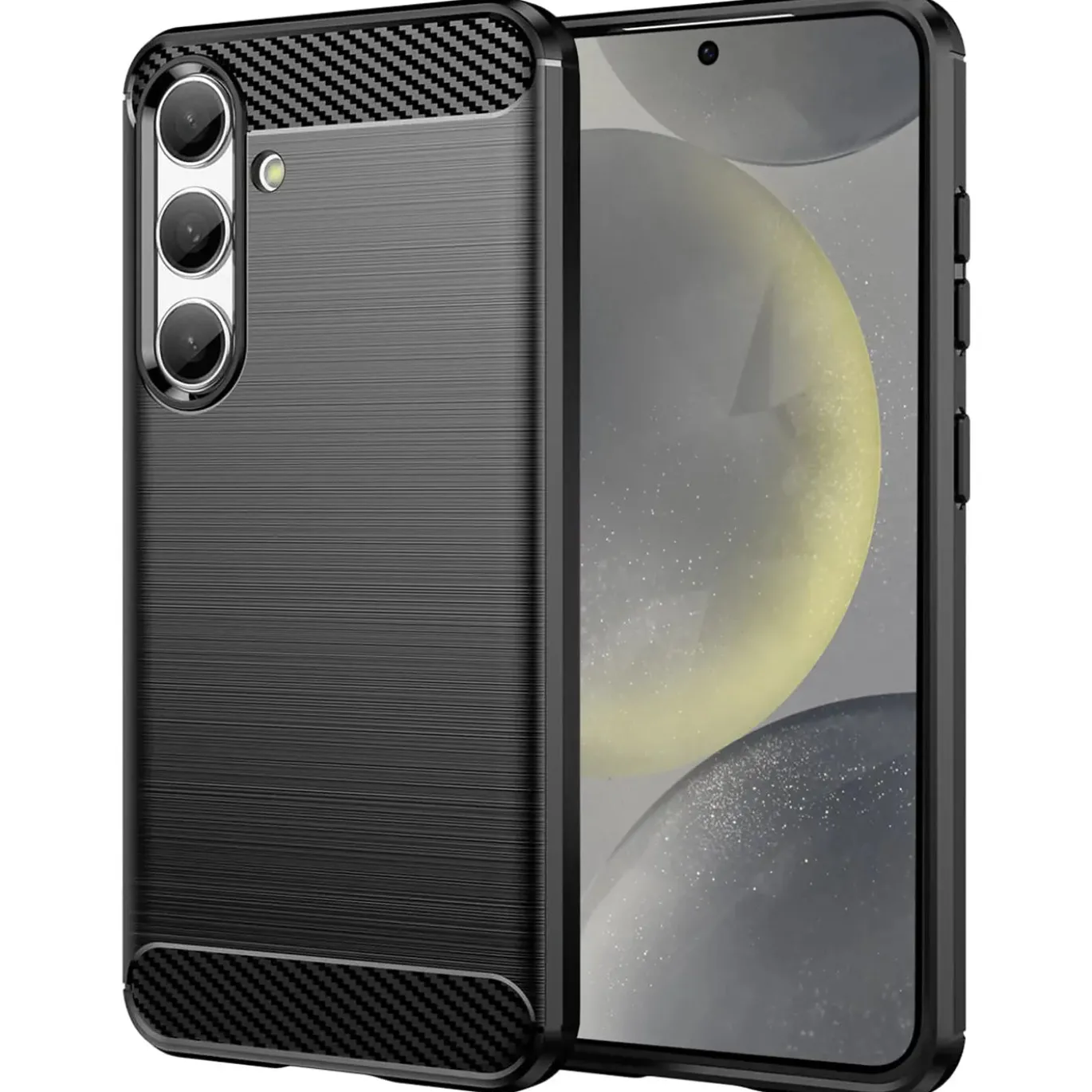 Samsung Galaxy S24 - Carbon Case Hülle, stoßfest