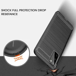 Samsung Galaxy S20 - Carbon Case Hülle, stoßfest