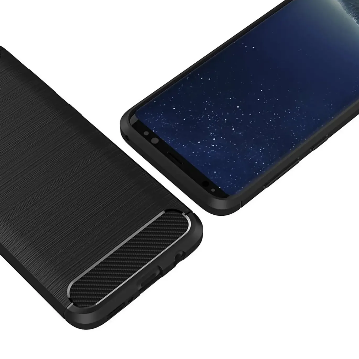 Samsung Galaxy S8 - Carbon Case Hülle, stoßfest