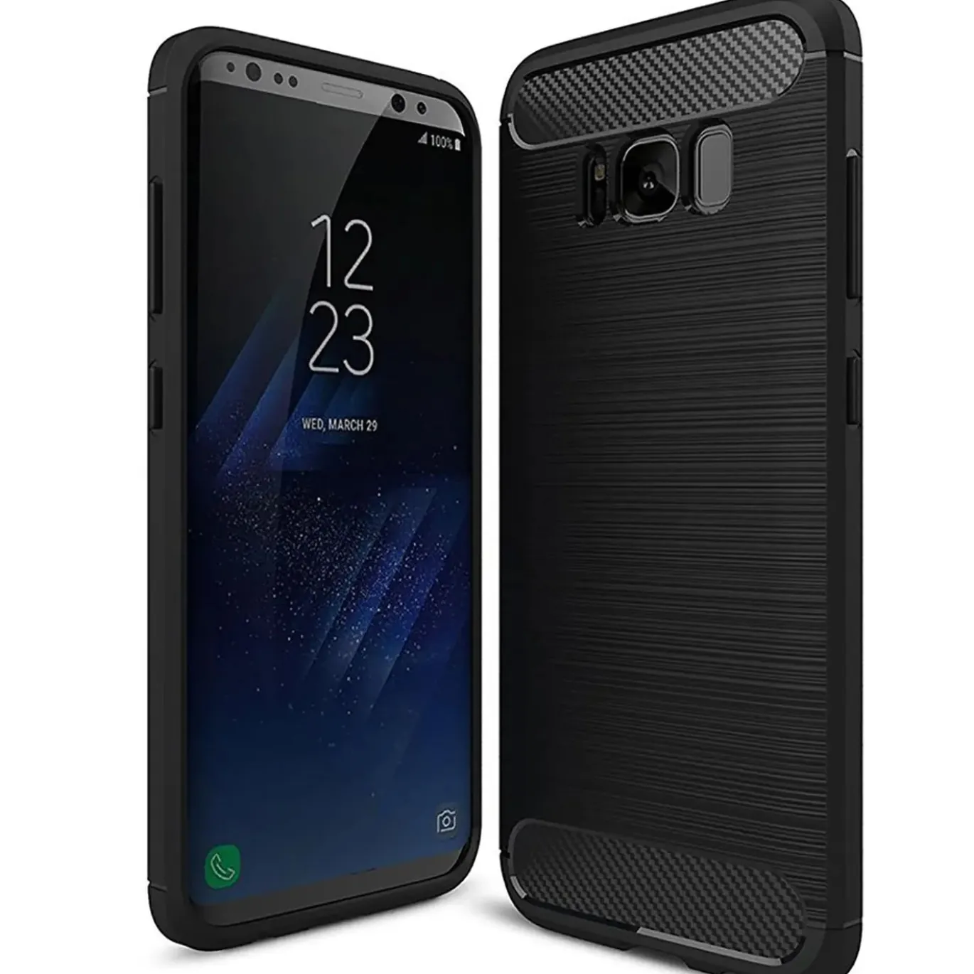 Samsung Galaxy S8 - Carbon Case Hülle, stoßfest