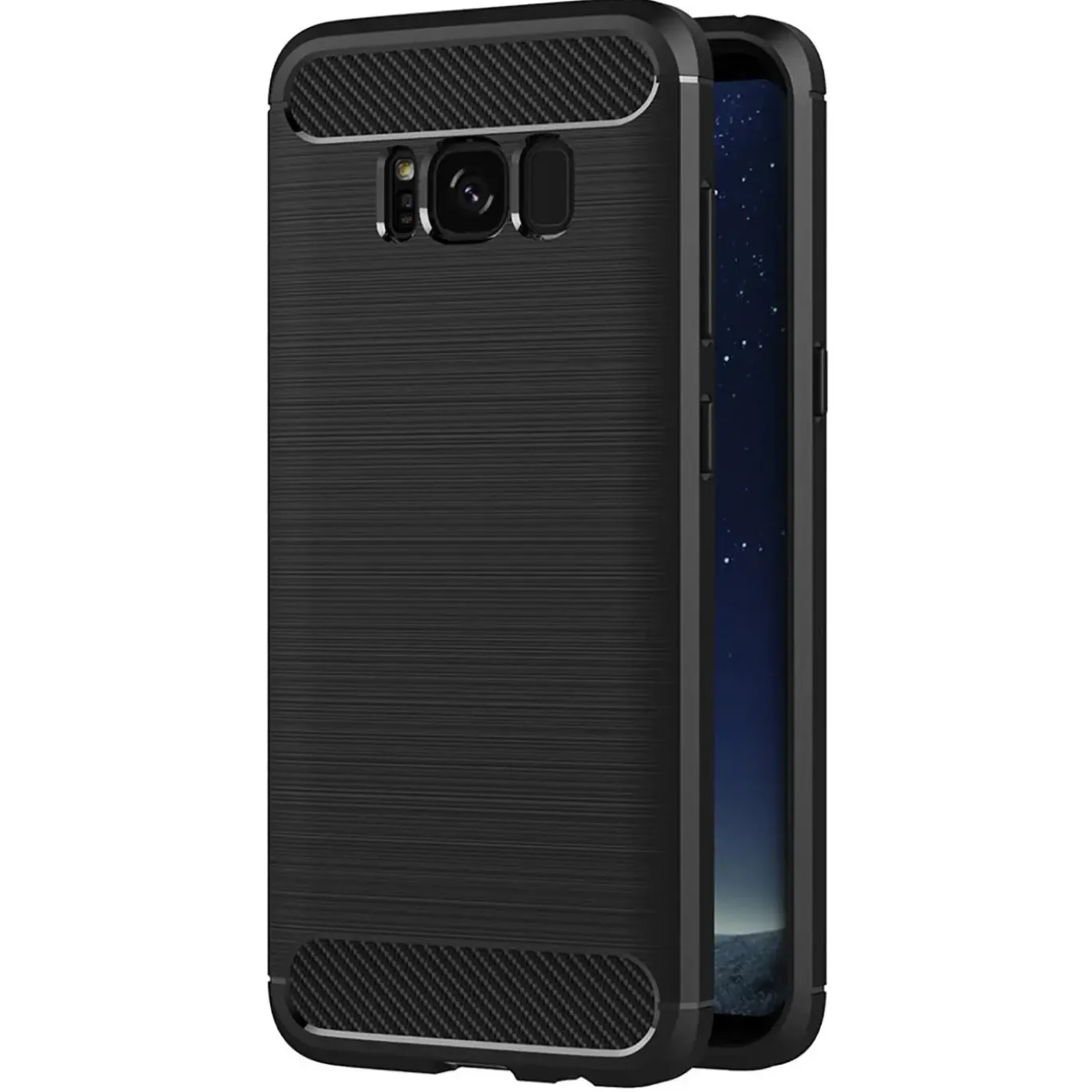 Samsung Galaxy S8 - Carbon Case Hülle, stoßfest